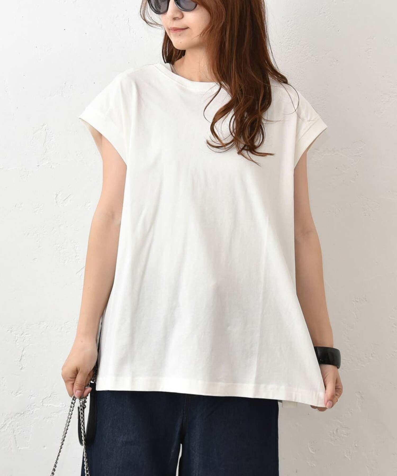 HUMS HUMS｜フレンチスリーブカットソー [[SAT-0048]][C] ハグハグ トップス カットソー・Tシャツ ブラック ブラウン ホワイト