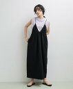 【SALE/30%OFF】ADAM ET ROPE' FEMME フクレジャカードコクーンワンピース アダムエロペ ワンピース・ドレス ワンピース ブラック ホワイト【送料無料】