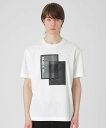 【SALE/46%OFF】BLACK LABEL CRESTBRIDGE 【BLACK lab.】テクニカルボックスグラフィックTシャツ ブルーレーベル / ブラックレーベル・クレストブリッジ トップス その他のトップス ホワイト イエロー ブラック【送料無料】