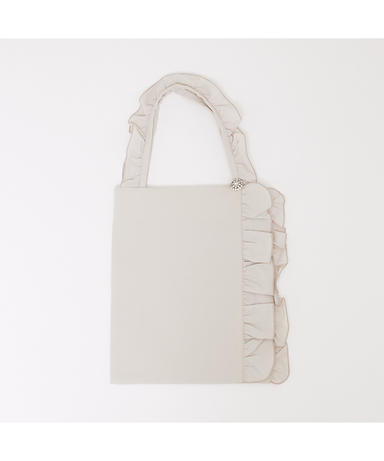 abahouse mavie 【エニディカセット】フリルトートバック アバハウス マヴィ バッグ エコバッグ・サブバッグ ホワイト グレー ブラックのサムネイル