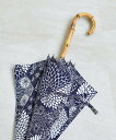 utatane utatane*注染工房 日傘 50cm長傘 ネイビーに菊 ウタタネ ファッション雑貨 傘・長傘 ネイビー【送料無料】