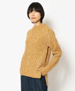 【SALE/50%OFF】B'2nd EARIH(アーリ)タックショルダーニット ビーセカンド トップス ニット ネイビー ブラウン【送料無料】