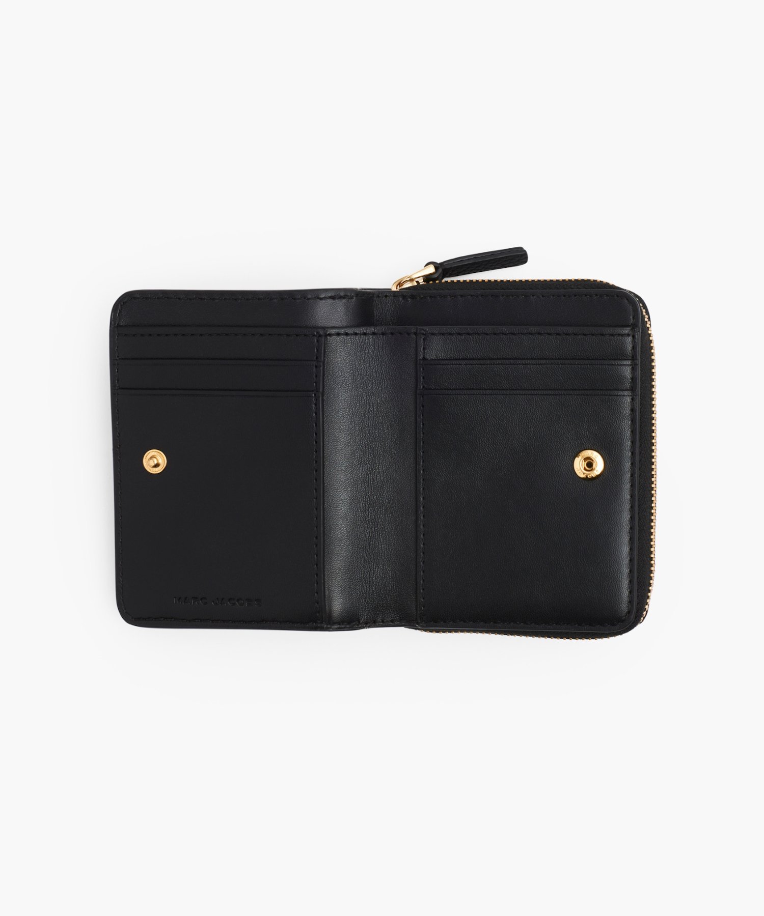 MARC JACOBS 【公式】THE LEATHER MINI COMPACT WALLET/ザ レザー ミニ コンパクト ウォレット 二つ折り財布 マーク ジェイコブス 財布・ポーチ・ケース 財布 ブラック【送料無料】