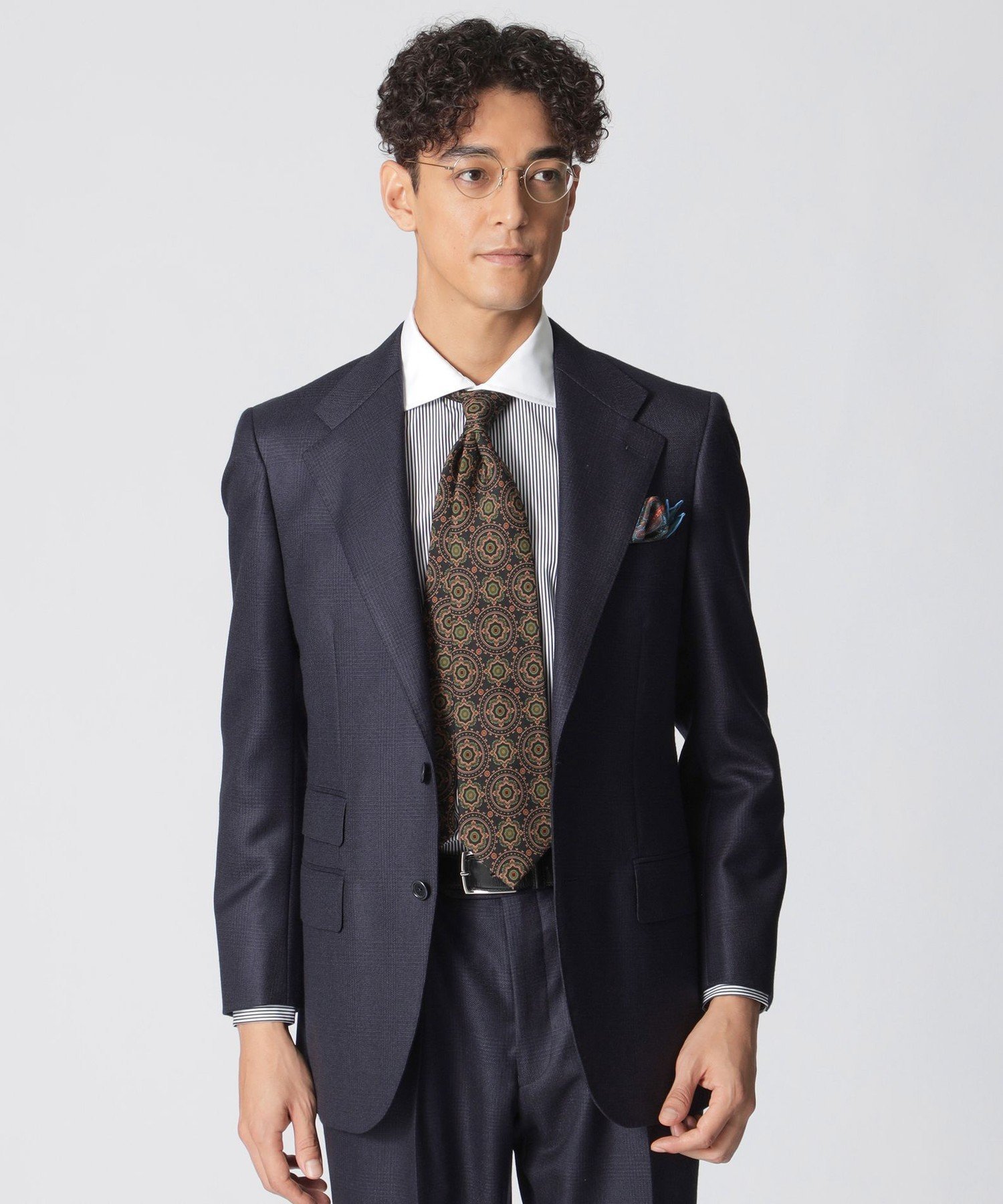 Paul Stuart 【数量限定】「COLLECTION LINE」シャドウチェック柄スーツ ポール・スチュアート スーツ・フォーマル セットアップスーツ ネ...