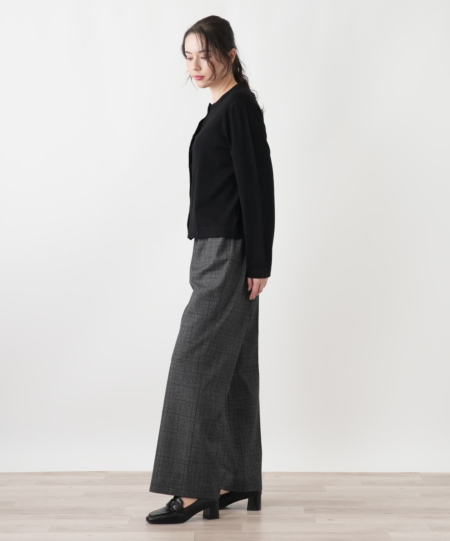 Leilian PLUS HOUSE ワイドパンツ レリアン プラスハウス パンツ その他のパンツ グレー