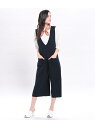 【SALE/50%OFF】ViS ミラノリブ オールインワン ビス パンツ/ジーンズ【RBA_S】【RBA_E】 - Stylife by Rakuten BRAND AVENUE