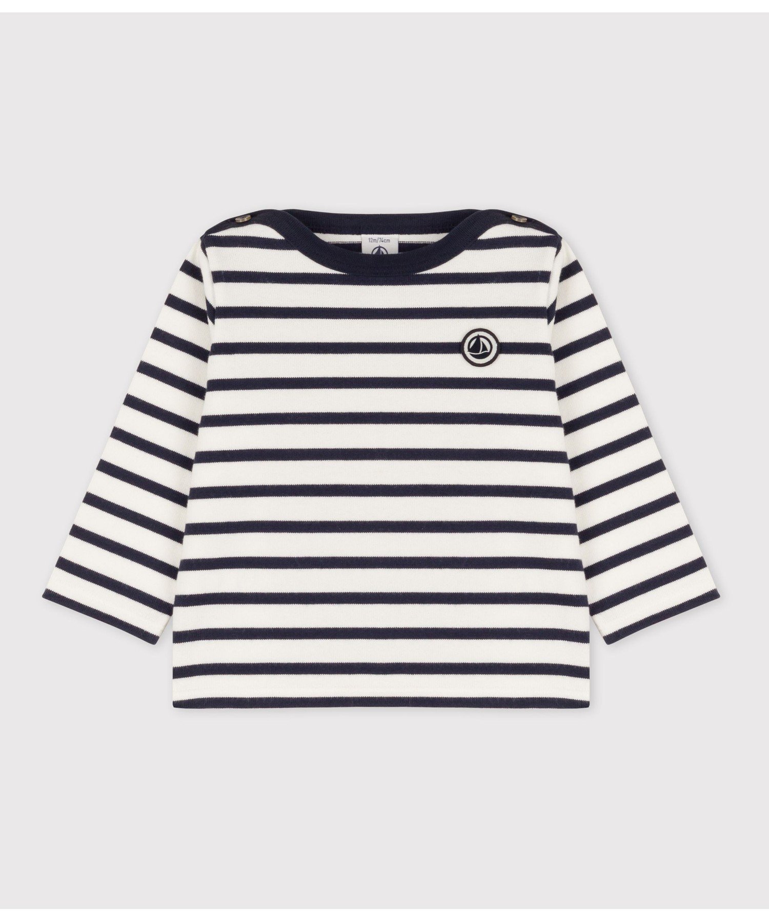 PETIT BATEAU }jG[vI[o[ v`og[ gbvX XEFbgEg[i[   