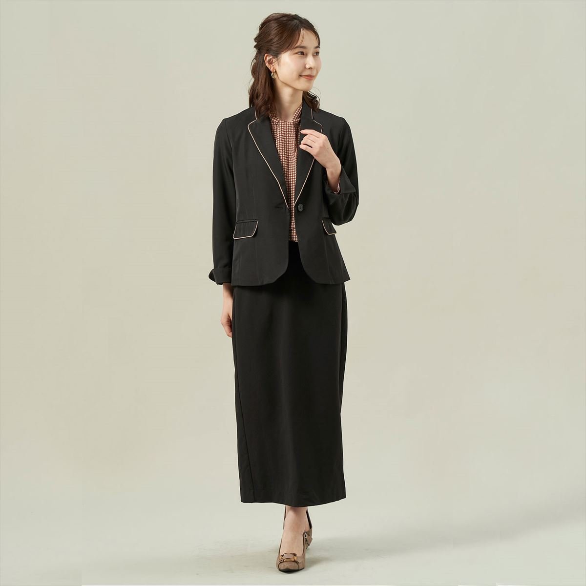 TOKYO SHIRTS パイピングジャケット ブラック トーキョーシャツ スーツ・フォーマル スーツジャケット ブラック【送料無料】