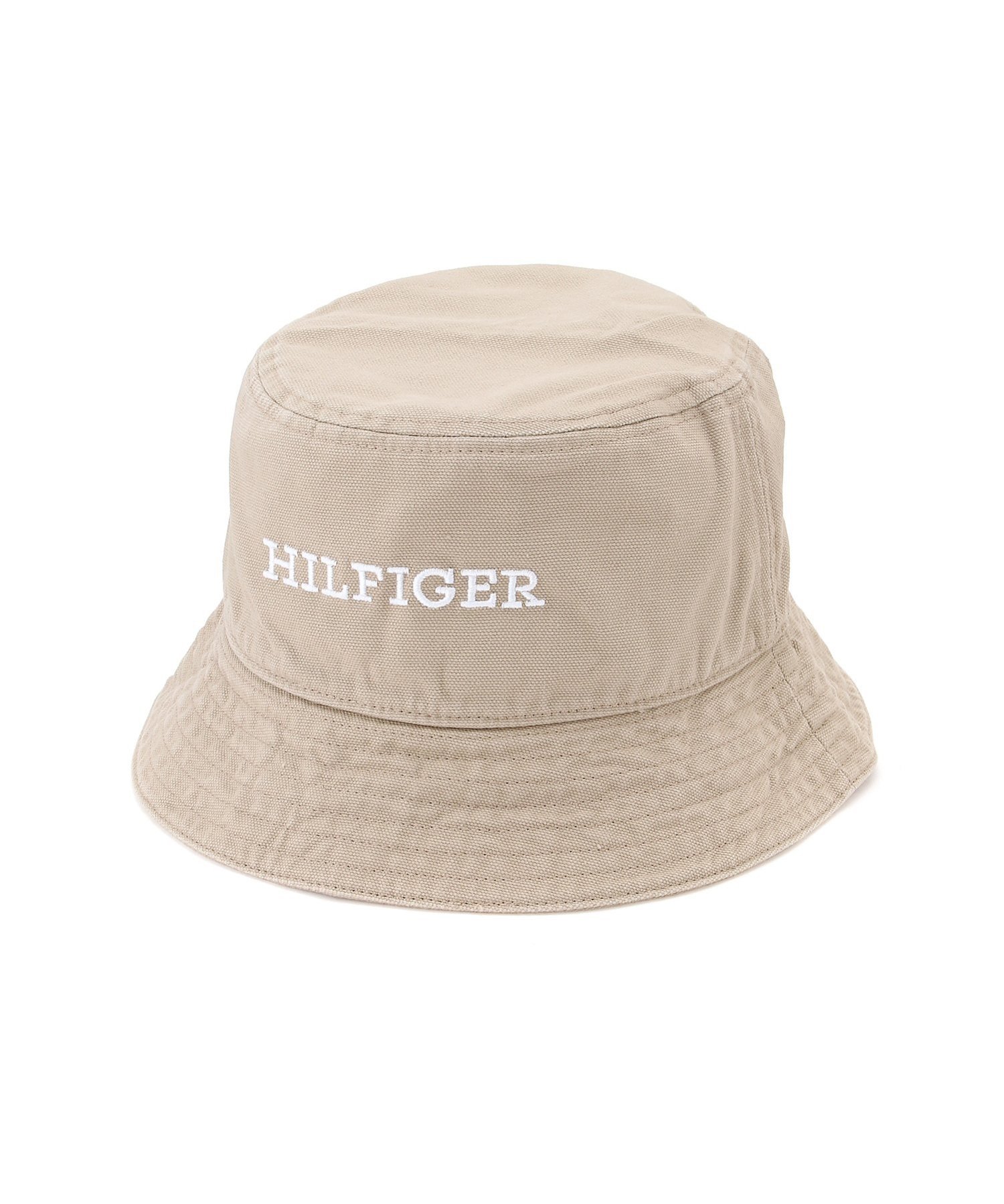 TOMMY HILFIGER (M)TOMMY HILFIGER(トミーヒルフィガー) モノタイプソフトバケットハット トミーヒルフィガー 帽子 ハット ベージュ【送料無料】