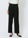 【SALE/50%OFF】m.f.editorial ウーリッシュ ワイドパンツ 黒(セットアップ可能) タカキュー スーツ・フォーマル スーツパンツ ブラック...