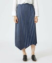 【SALE/70%OFF】LOVELESS デニムアシンメトリープリーツスカート ラブレス スカート ロング・マキシスカート ブルー【送料無料】