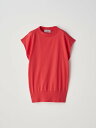 JOHN SMEDLEY フレンチスリーブコットンニットプルオーバー | S4415 | 30G ジョンスメドレー トップス ニット レッド【送料無料】