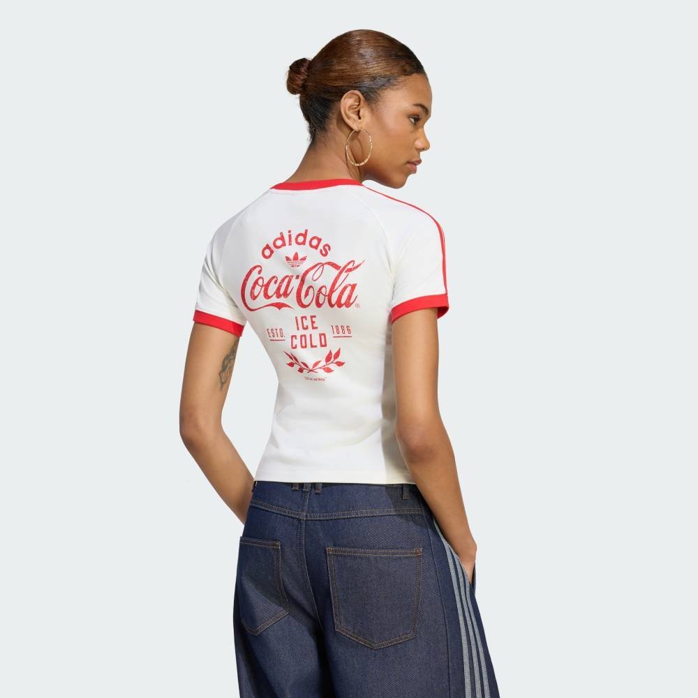 【公式】アディダス adidas 返品可 3 STRIPES TEE COCA COLA アディダス トップス カットソー・Tシャツ ホワイト