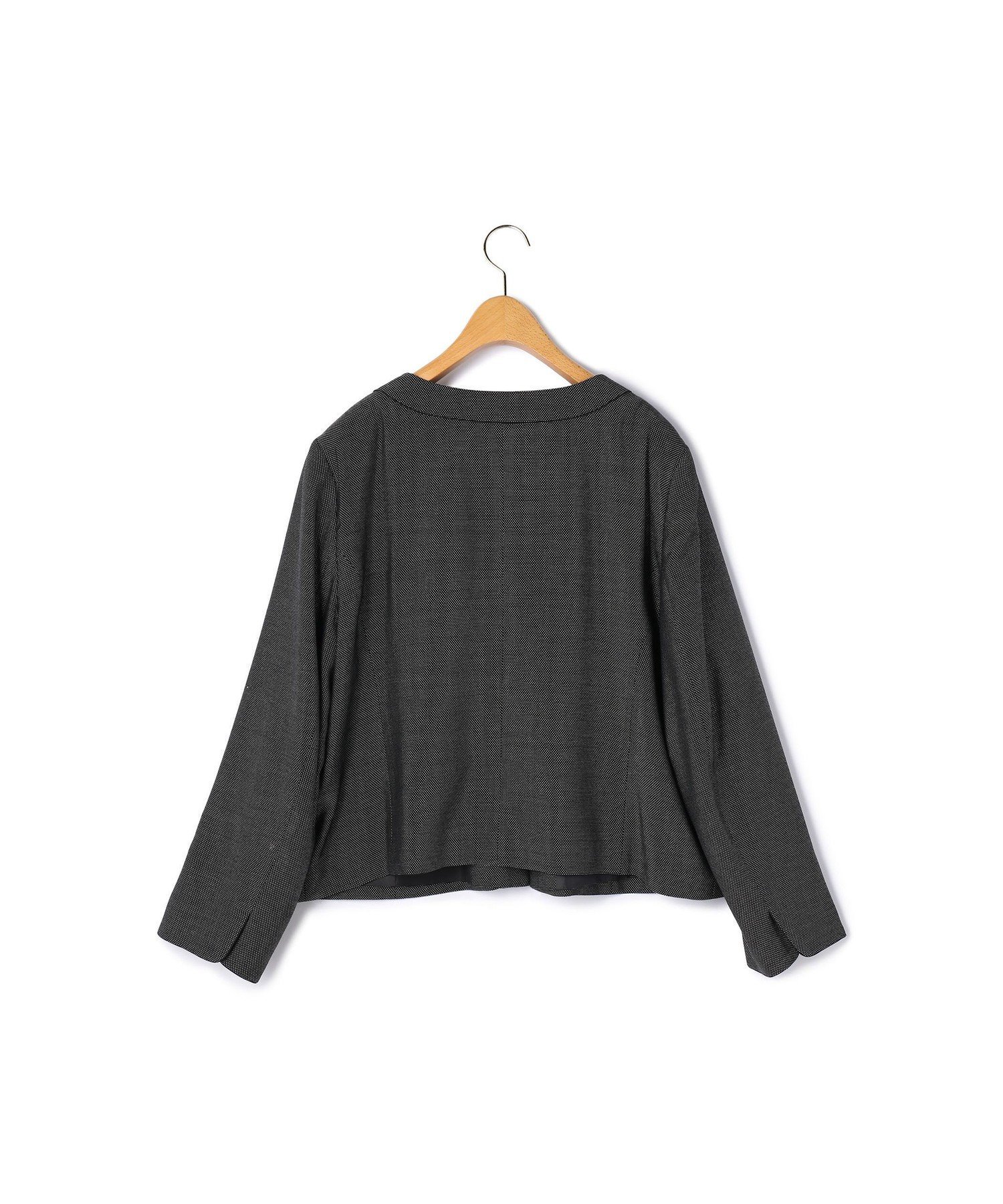 KEITH 【50size~】バーズアイ ノーカラージャケット キース ジャケット・アウター テーラードジャケット・ブレザー ネイビー グレー