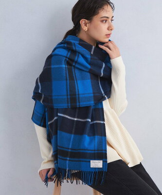 UNITED ARROWS green label relaxing 【別注】<Johnstons of Elgin>チェック ストール / マフラー ユナイテッドアローズ グリーンレーベルリラクシング ファッション雑貨 マフラー・ストール・ネックウォーマー ブルー グレー ベージュ レッド【送料無料】