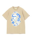 A BATHING APE (M)LIQUID CAMO BIG APE HEAD TEE ア ベイシング エイプ トップス カットソー・Tシャツ ベージュ ブラック ブラウン ホワイト【送料無料】