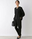 【SALE／30 OFF】LEPSIM 【入卒式/セレモニー】キーネックブラウス パンツセットアップ レプシィム パンツ その他のパンツ ブラック ネイビー【送料無料】