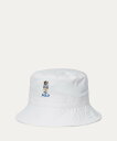 POLO RALPH LAUREN (ボーイズ 8才~20才)Polo ベア コットン ツイル バケット ハット ラルフローレン 帽子 ハット ホワイト【送料無...