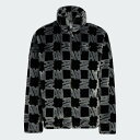 【SALE/44%OFF】adidas 【公式】アディダス adidas 総柄プリント ファージャケット アディダス ジャケット・アウター その他のジャケット・アウター ブラック【送料無料】