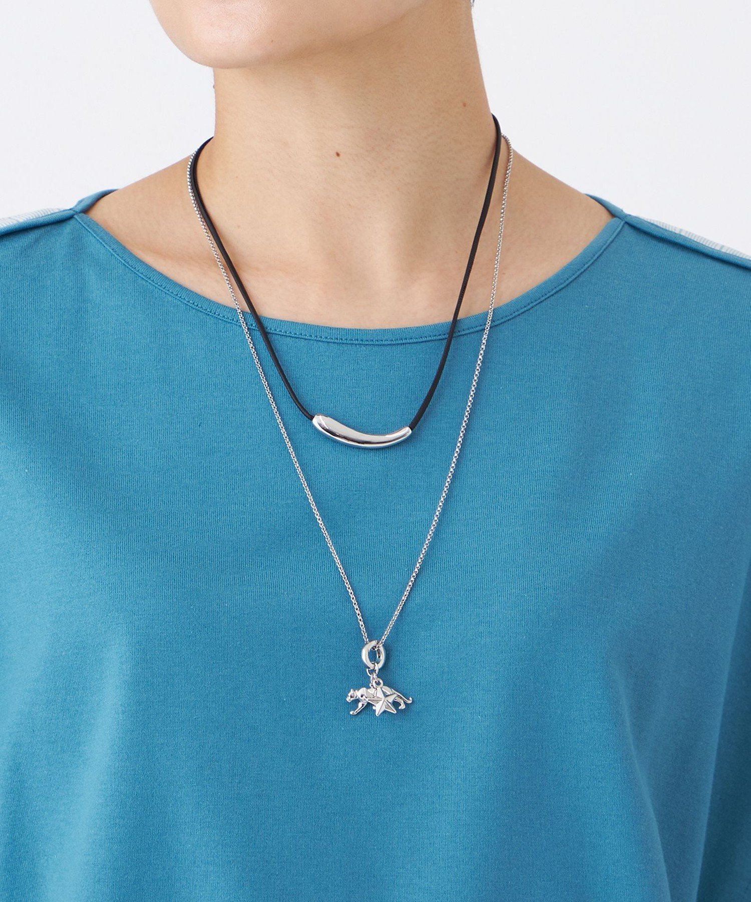 【SALE／36%OFF】EVEX by KRIZIA アニマルキャストネックレス エヴェックス バイ クリツィア アクセサリー・腕時計 ネックレス シルバー ゴールド【送料無料】