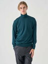 JOHN SMEDLEY タートルネック長袖ニットプルオーバー | LEVINE | 30G MODERN FIT ジョンスメドレー トップス ニット グリーン【送料無料】