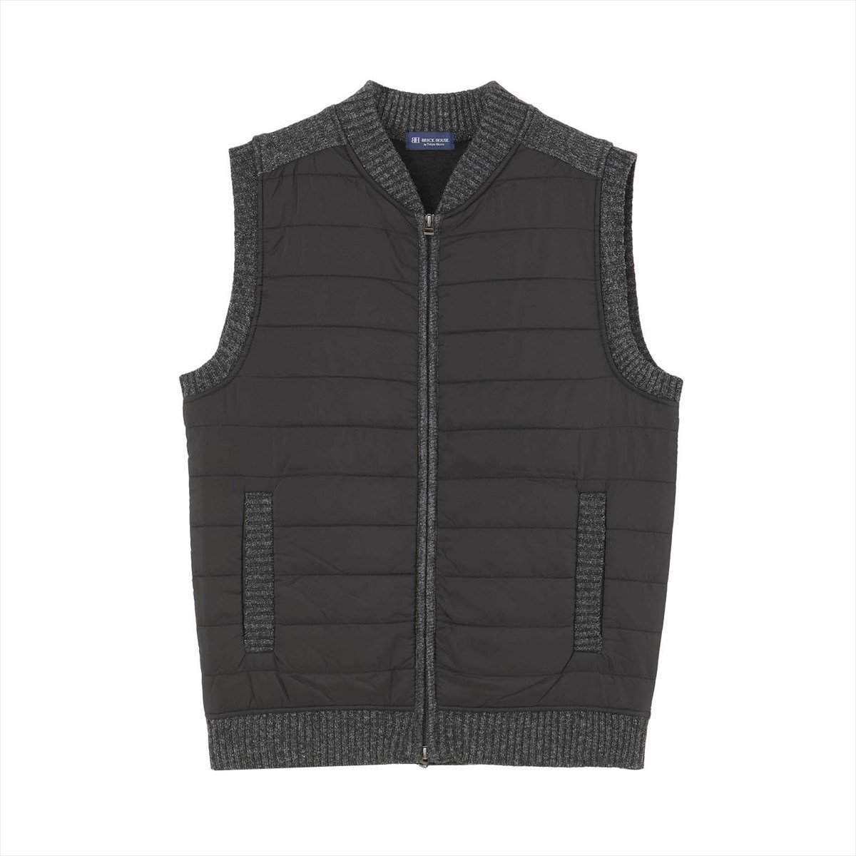 BRICK HOUSE by Tokyo Shirts ニット 前身タフタ 裏フリース ベスト メンズ BM05J502DM50X00-49 トーキ..