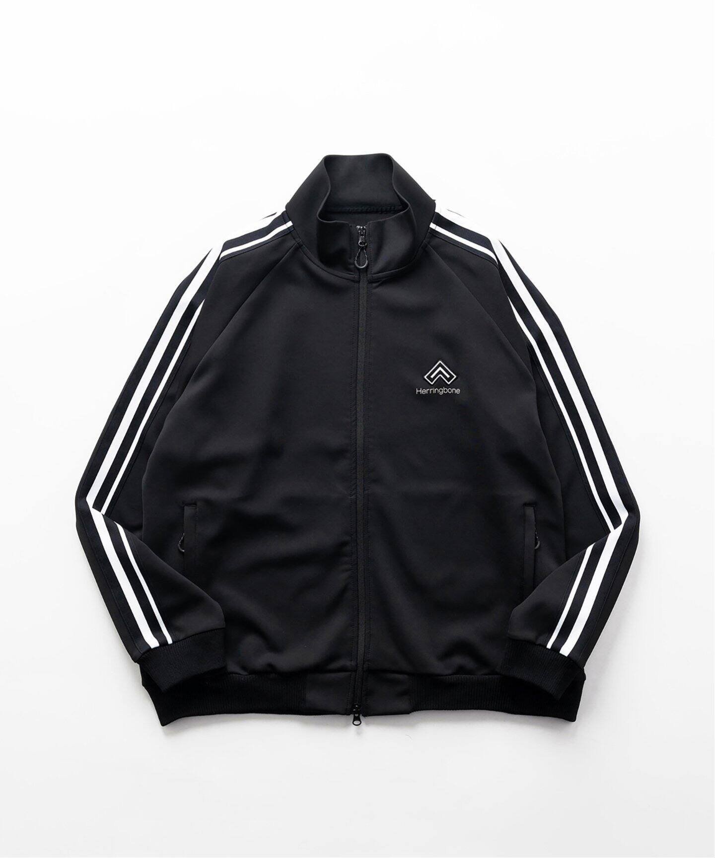 HERRINGBONE "Herringbone" Track Top Jacket ヘリンボーン ジャケット・アウター ブルゾン・ジャンパー ブラック