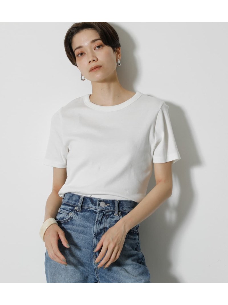 【SALE／55%OFF】AZUL by moussy COTTON USA FIT TEE アズールバイマウジー カットソー Tシャツ ホワイト ブラック イエロー ブラウン ブルー