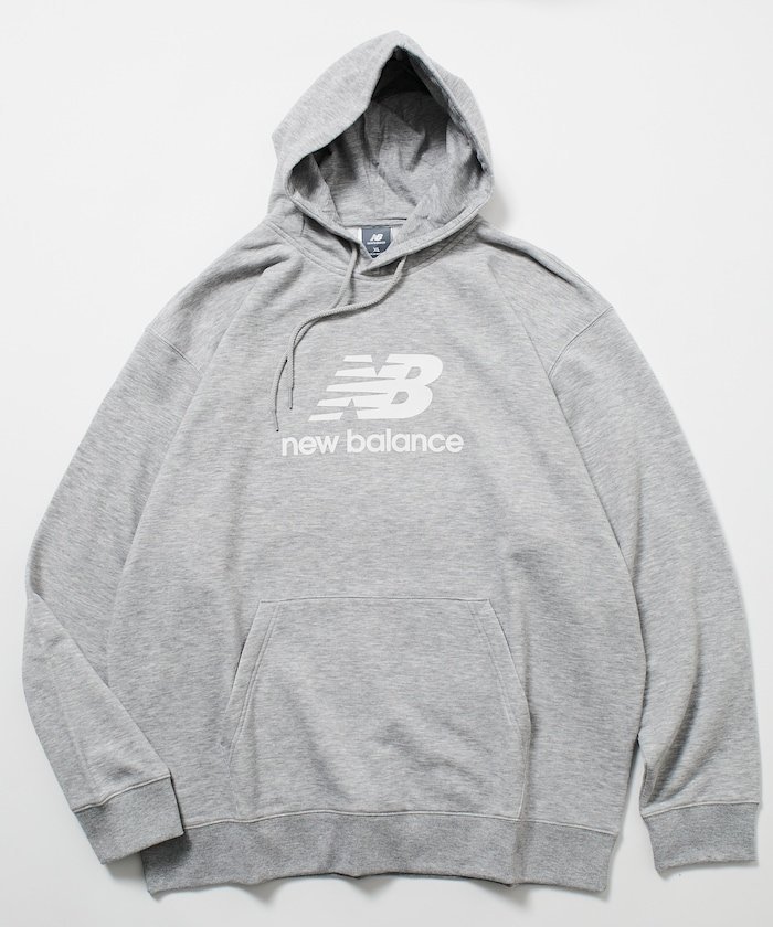 楽天Rakuten FashionNew Balance Sport Essentials Stacked Logo スウェットフーディ / パーカー / ロゴプリント / 裏毛 / MT41501 【限定展開】 フリークスストア トップス パーカー・フーディー グレー ブラック ネイビー【送料無料】