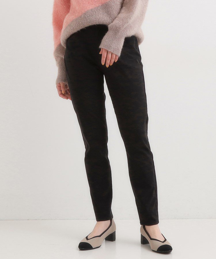 SHOO・LA・RUE 【洗濯機可/S-LL】フィット感が心地よい ハイパースキニー裏起毛 シューラルー パンツ ..