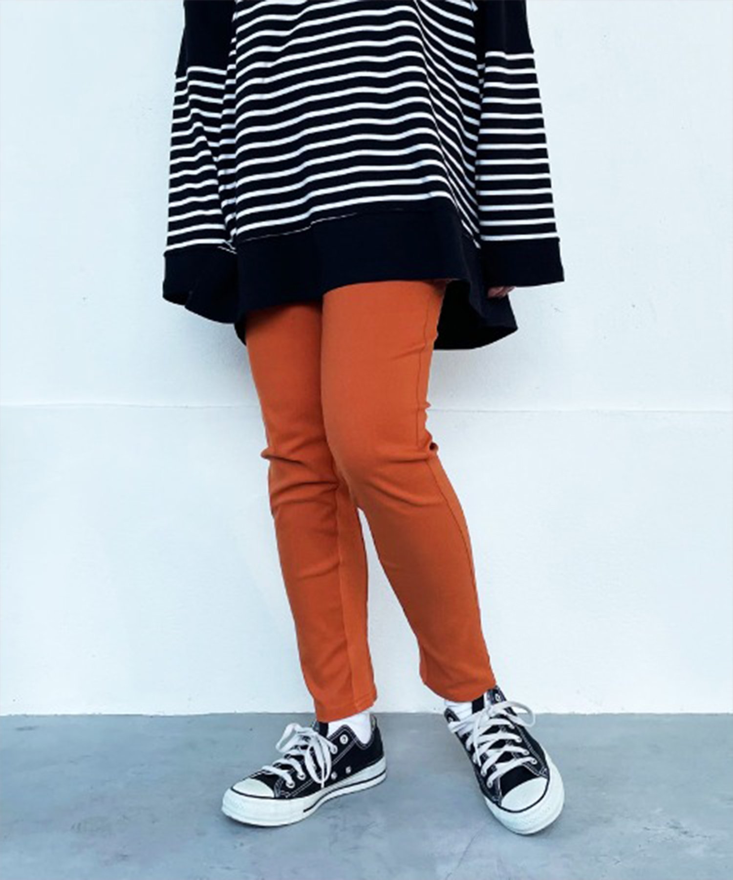 【SALE／40%OFF】Bou Jeloud 《AILE AILE》裏起毛ストレッチスリムパンツ バブ / ブージュルード パンツ スラックス・ドレスパンツ ブラック ベージュ オレンジ グリーン ネイビー ブルー イエロー ホワイト