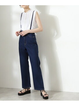 【SALE/60%OFF】N. Natural Beauty Basic サスペンダー付ワイドデニム<S Size Line> エヌ ナチュラルビューティーベーシック* パンツ/ジーンズ パンツその他 ホワイト グレー ネイビー