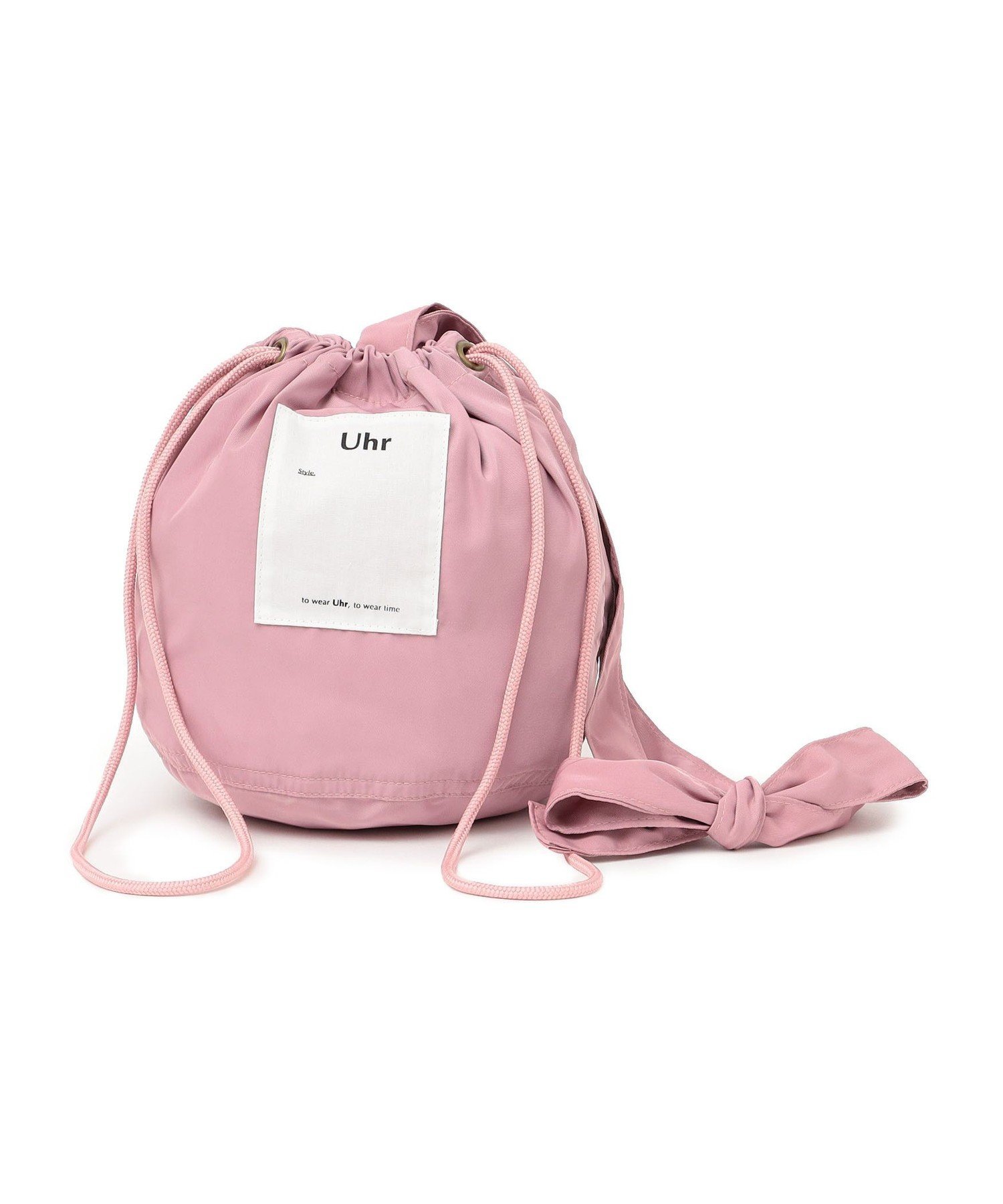 SHIPS WOMEN 【SHIPS別注】Uhr:巾着 バック シップス バッグ その他のバッグ ピンク グレー【送料無料】のサムネイル