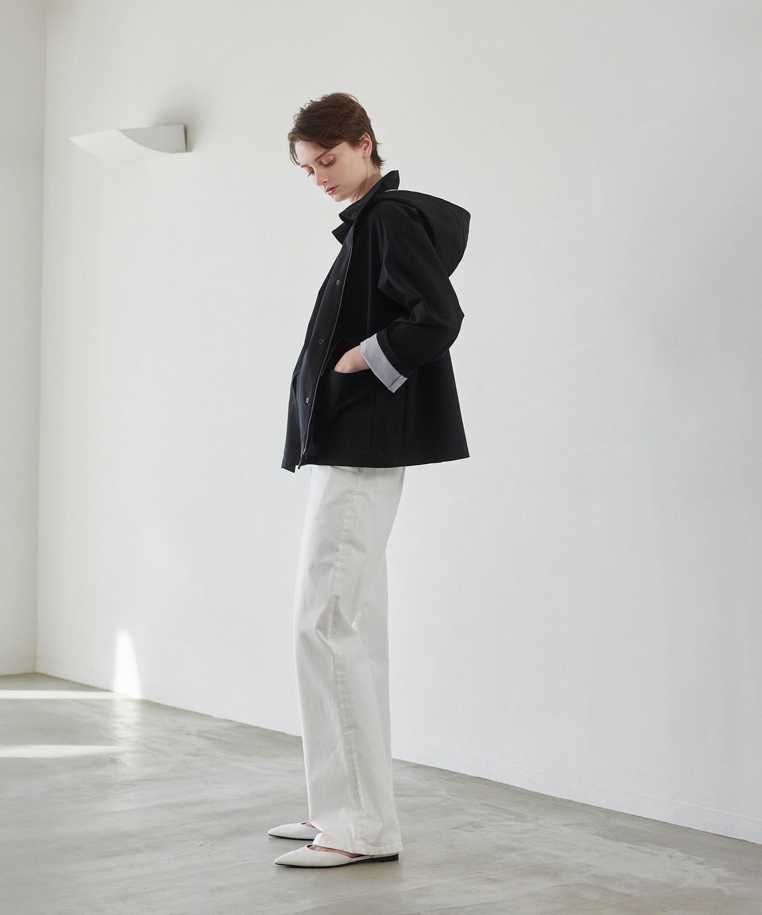 Paul Stuart 【Precious掲載】【ウォッシャブル】ストレッチデニム パンツ ポール・スチュアート パンツ ジーンズ・デニムパンツ ネイビー ホワイト