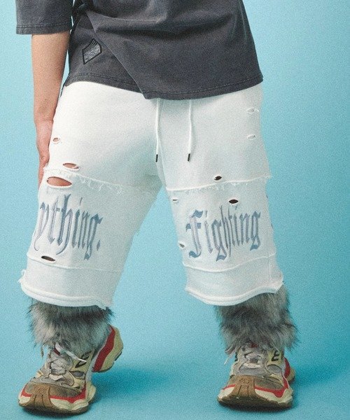 SELECT BRANDS GALFY/ガルフィー 闇に染まりし反戦パンツ(MENS) ジャックローズ パンツ その他のパンツ グレー ブラック ホワイト