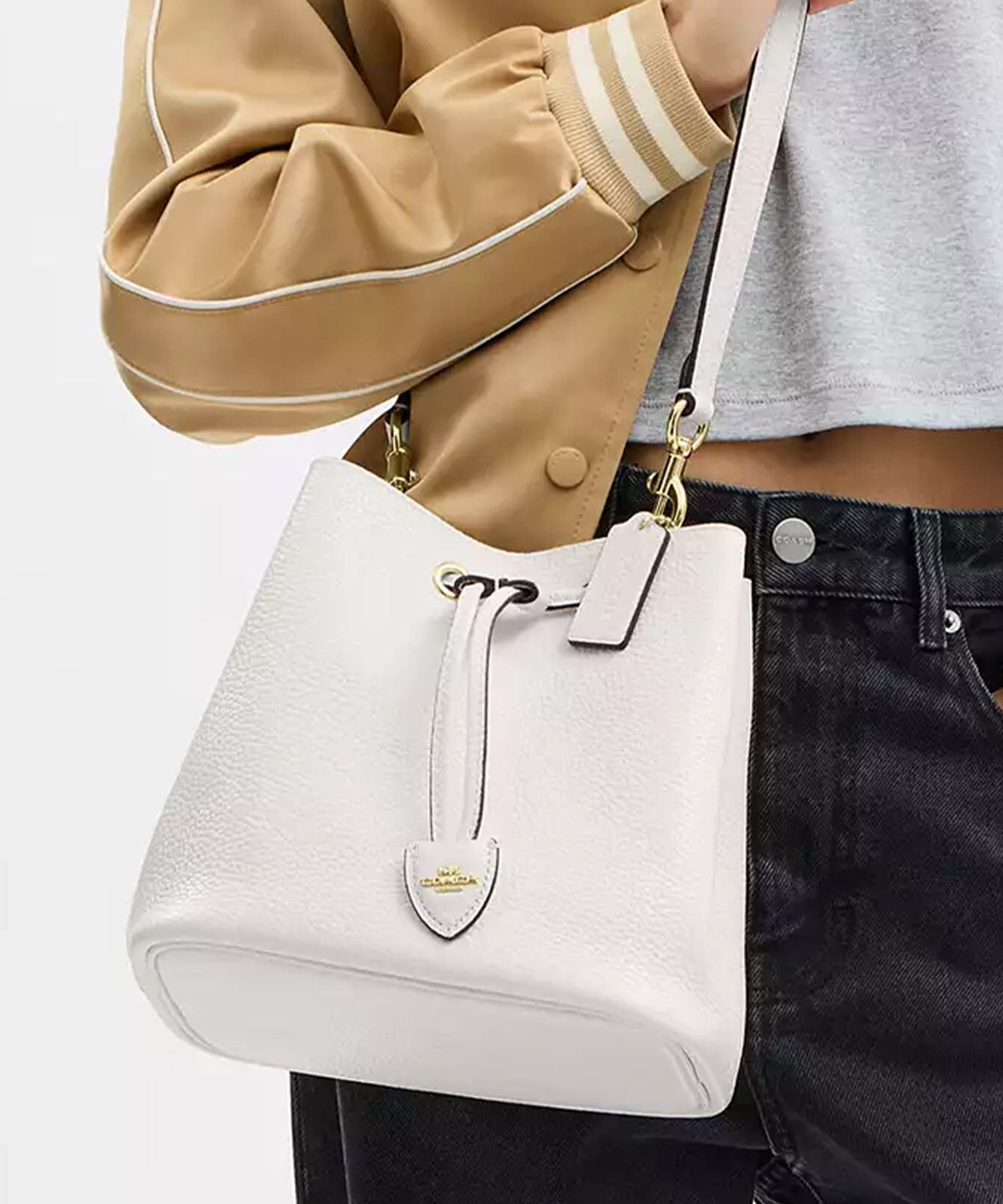 【SALE／62%OFF】COACH OUTLET 【公式】ローアン バケット バッグ コーチ　アウトレット バッグ ショルダーバッグ ホワイト【送料無料】のサムネイル