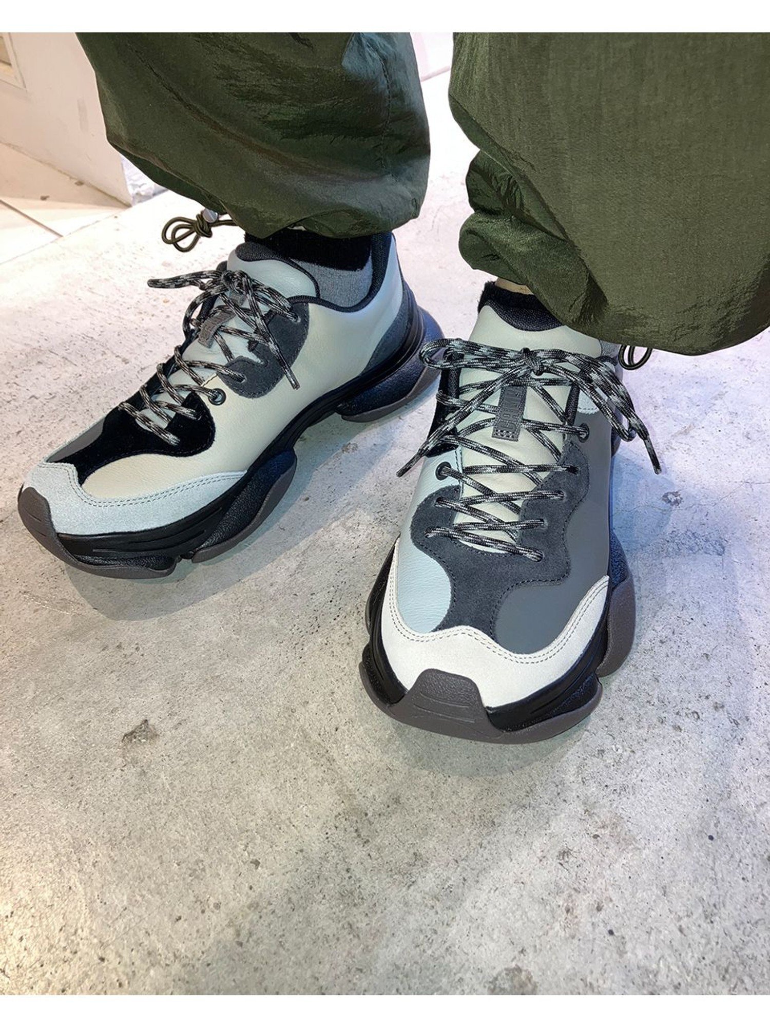 CAMPER [カンペール] TWINS / レザースニーカー カンペール シューズ・靴 スニーカー グレー【送料無料】