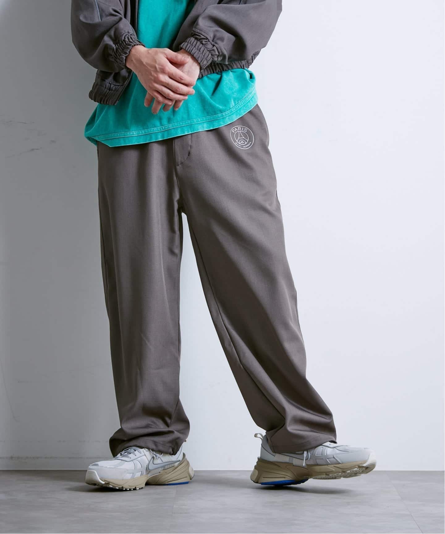 Paris Saint-Germain 【Paris Saint-Germain / パリ・サン=ジェルマン】 JP REFLECTOR PIPING PANTS エディフィス パンツ ジャージ・スウェットパンツ カーキグリーン グレー ブラック【送料無料】(4)