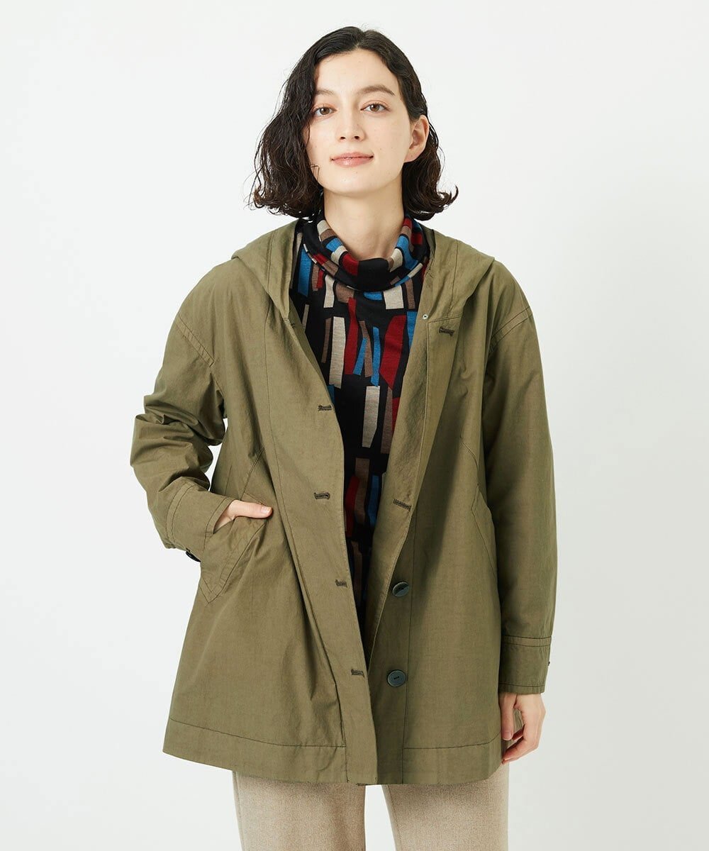 GIANNI LO GIUDICE（小さいサイズ） コットンタイプライターフーディージャケット メゾンドゥサンク ス..