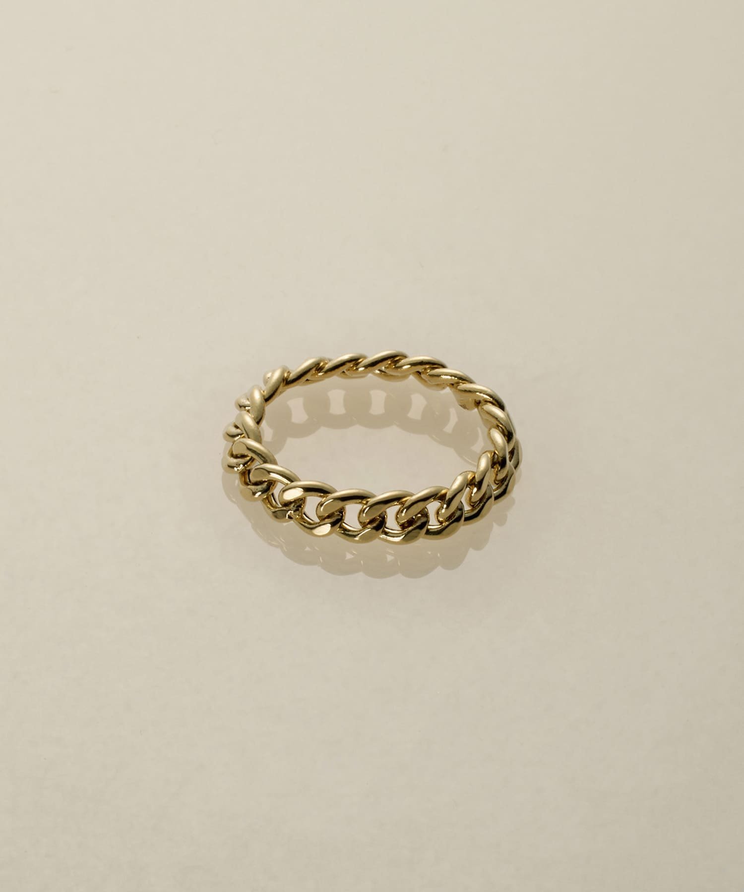 XOZ K18 bold chain ring ボールド チェーンリング クロスオズ アクセサリー・腕時計 リング・指輪 ゴールド