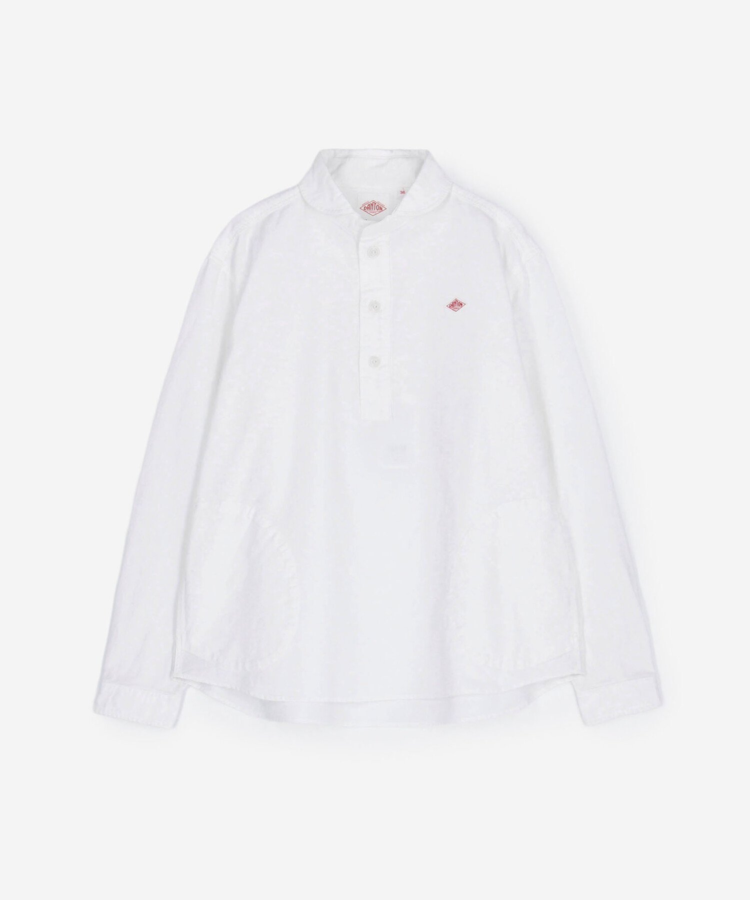 Bshop DANTON ｜ オックスフォード 丸襟プルオーバーシャツ SOLID WOMEN ビショップ トップス シャツ・ブラウス ホワイト