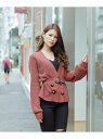 【SALE/40%OFF】LIP SERVICE 2wayカシュクールベルトニット リップサービス ニット カーディガン オレンジ ブラック ベージュ【送料無料】