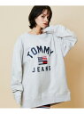 【SALE/40%OFF】TOMMY JEANS (M)TOMMY HILFIGER(トミーヒルフィガー) ボルドロゴクルーネック トミーヒルフィガー カットソー スウェット グレー ネイビー ホワイト【送料無料】