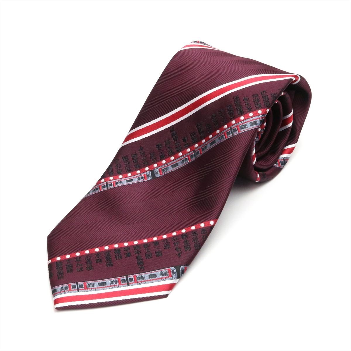 【SALE／45%OFF】TOKYOSHIRTS 【大阪メトロ】 ネクタイ エンジ 系 ビジネス フォーマル 御堂筋線 BM152100GAAM1PA-89-960 トーキョーシャツ スーツ・フォーマル ネクタイ・蝶ネクタイのサムネイル