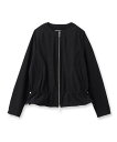 ウールリッチ アウター レディース DRESSTERIOR WOOLRICH(ウールリッチ)CITY BOMBER ノーカラージャケット ドレステリア ジャケット・アウター ブルゾン・ジャンパー ブラック ベージュ【送料無料】