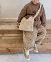 aimoha KIDS aimoha KIDS/韓国子供服 モコモコショルダーバッグ アイモハ バッグ ショルダーバッグ ホワイト ブラウン