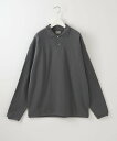 ユナイテッドアローズ ポロシャツ メンズ 【SALE／70%OFF】Steven Alan ＜Steven Alan＞ LOWGG CTN LONG SLEEVE POLOSHIRT -LOOSE/ポロシャツ ユナイテッドアローズ アウトレット トップス ポロシャツ グレー ベージュ【送料無料】