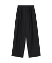 BACCA ウールドスキン ワイドタックパンツ トゥモローランド パンツ スラックス・ドレスパンツ ネイビー【送料無料】