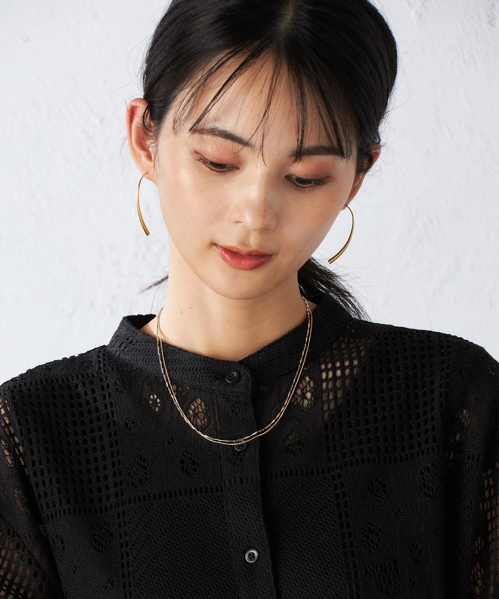 【SALE／20%OFF】a.v.v ダブルチェーンネックレス アー・ヴェ・ヴェ アクセサリー・腕時計 ネックレス ゴールド シルバー