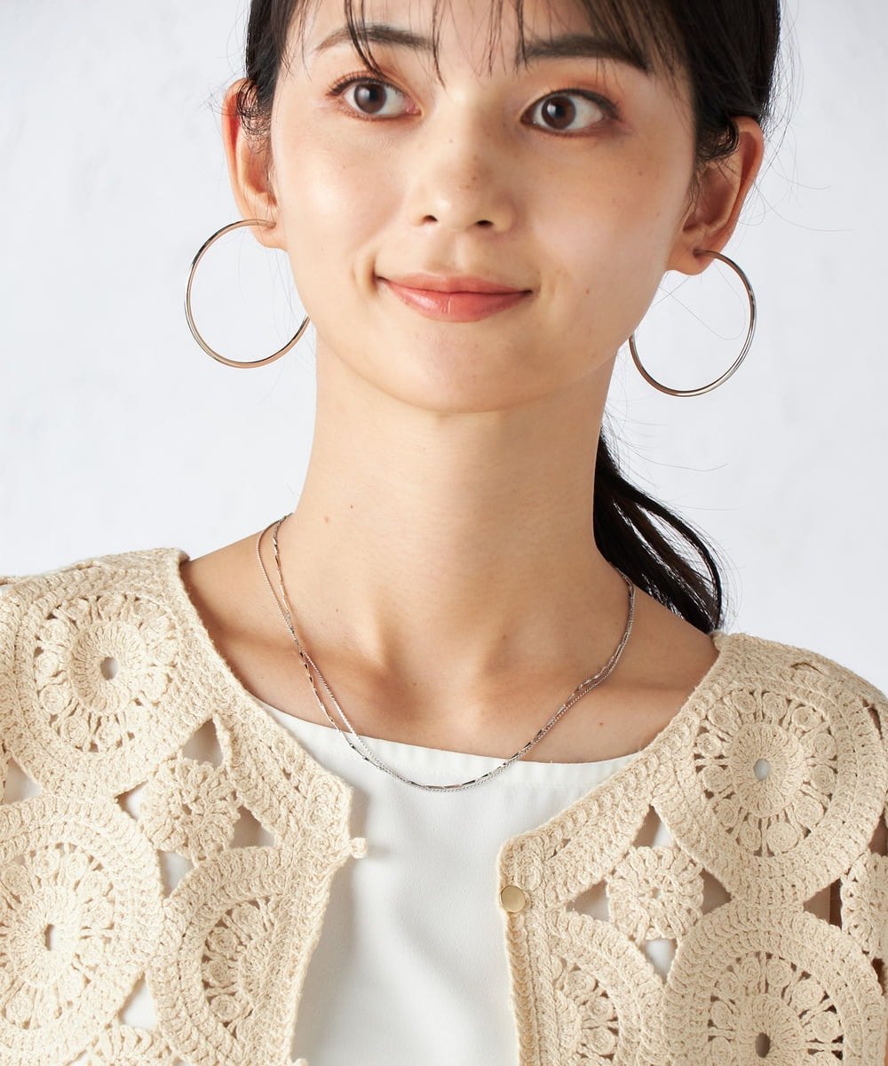 【SALE／20%OFF】a.v.v ダブルチェーンネックレス アー・ヴェ・ヴェ アクセサリー・腕時計 ネックレス ゴールド シルバー